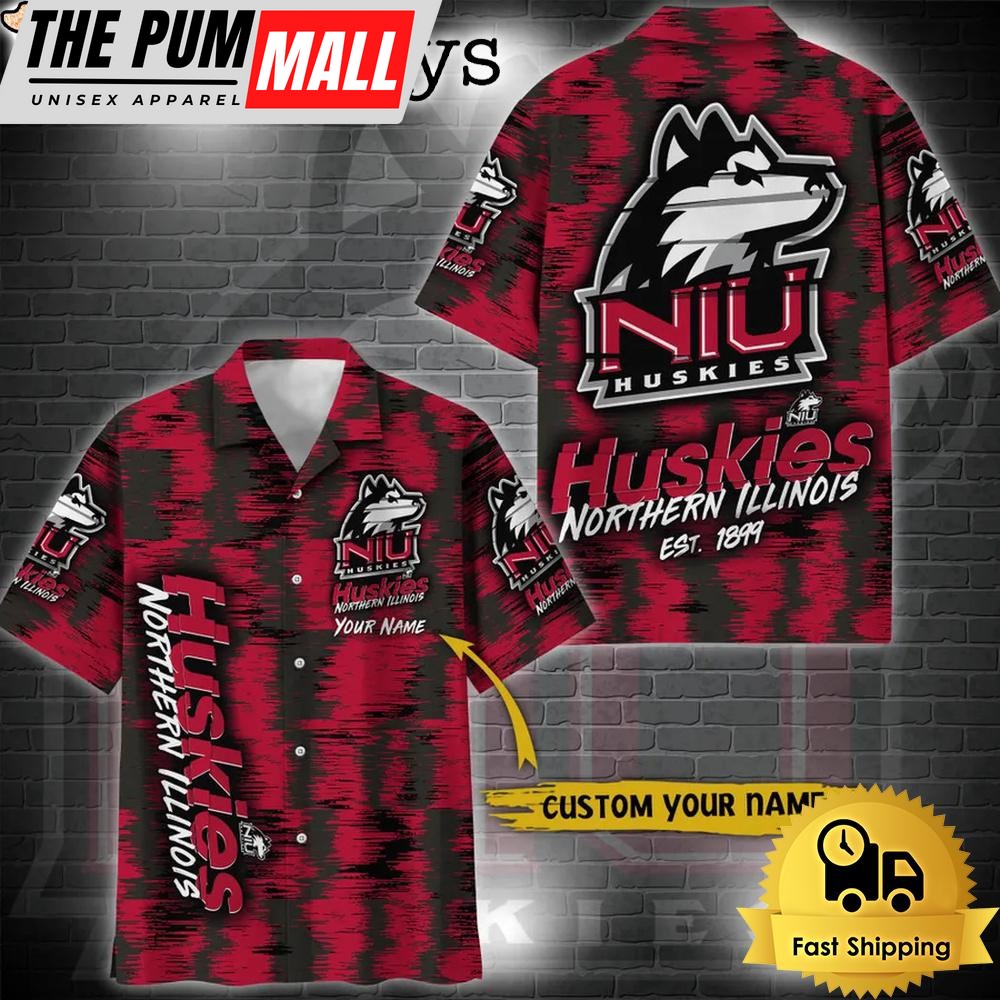 NCAA Northern Illinois Huskies Custom Ikat Hawaiian Shirt
