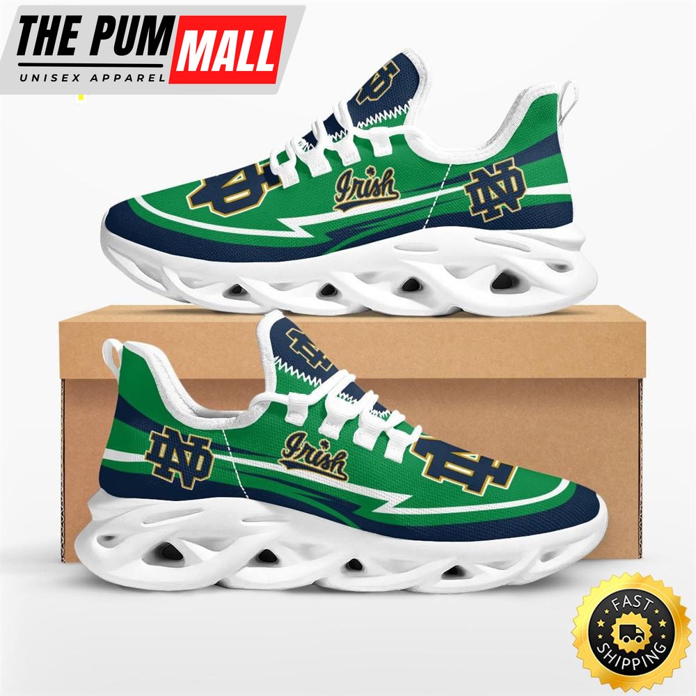 NCAA Notre Dame Fighting Irish Are Coming Curves Max Soul Shoes