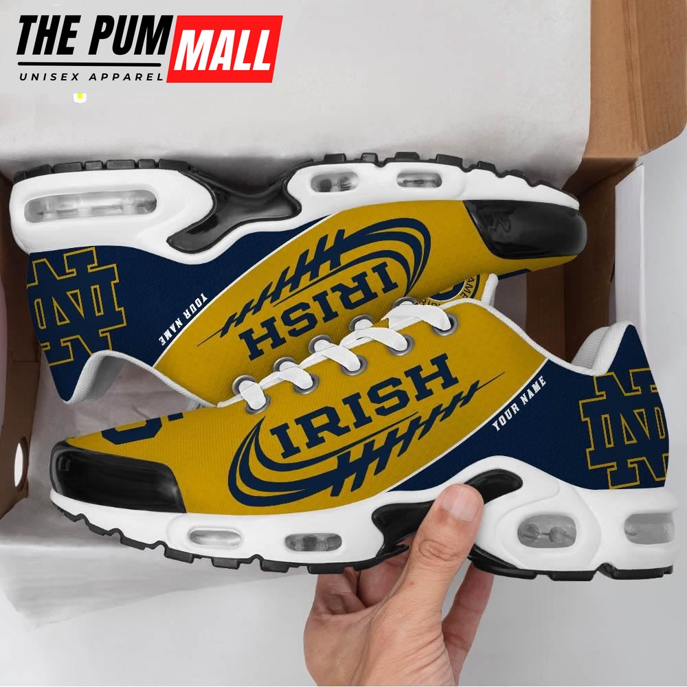 NCAA Notre Dame Fighting Irish Football Custom Sport Max Plus Shoes
