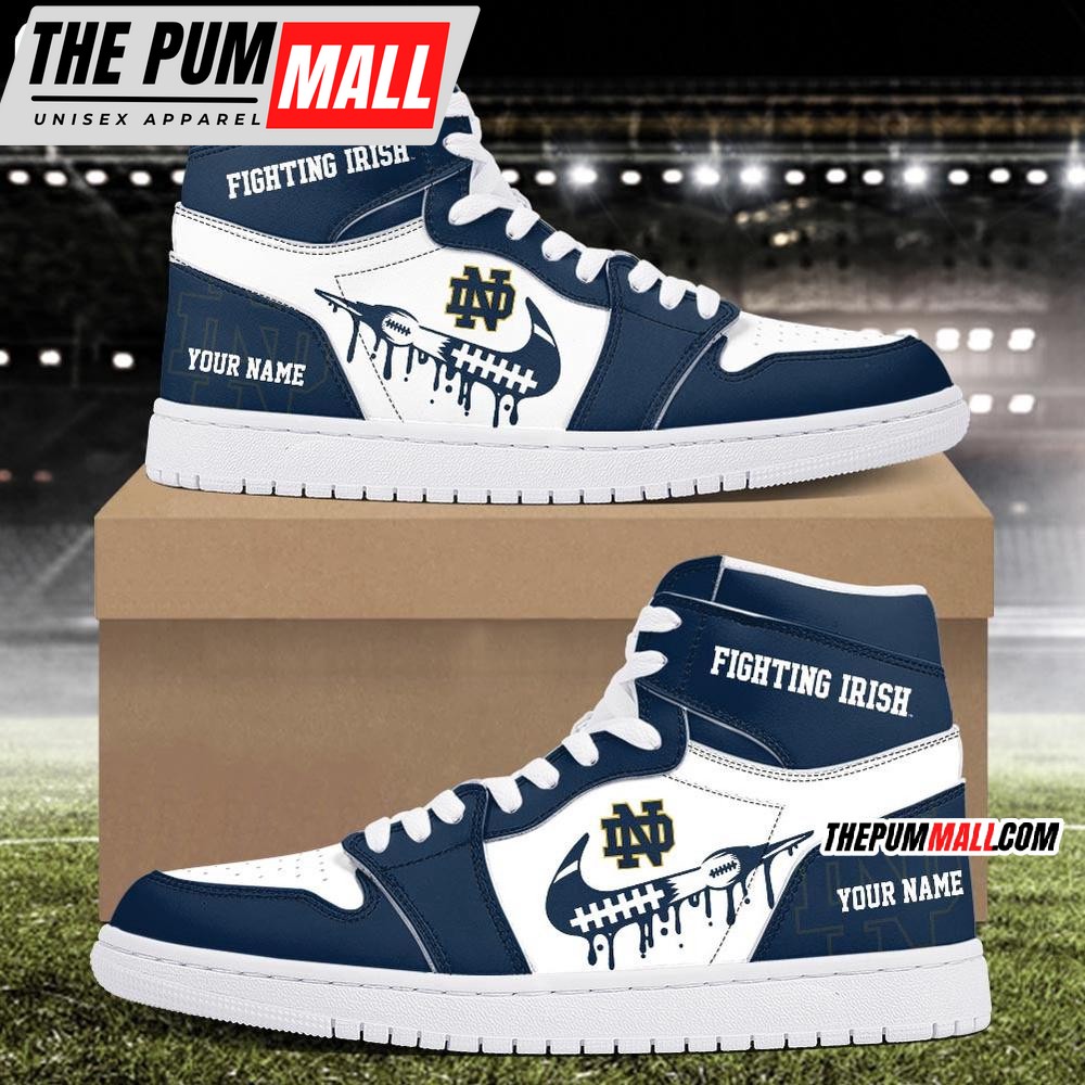 NCAA Notre Dame Fighting Irish Sport Team Personalized Air Jd 1 Hightop Shoes