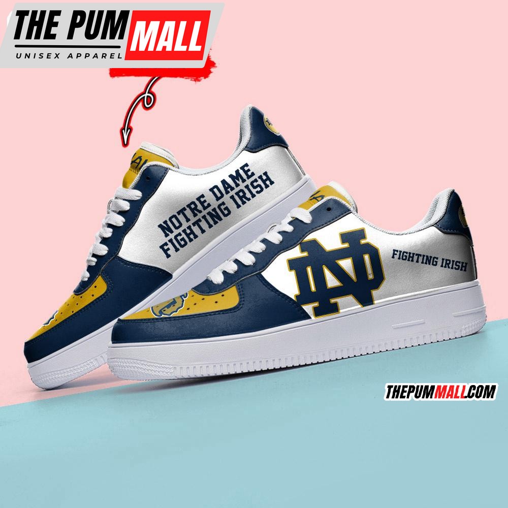 NCAA Notre Dame Fighting Irish Sporty Air Force 1 Shoes Sneaker