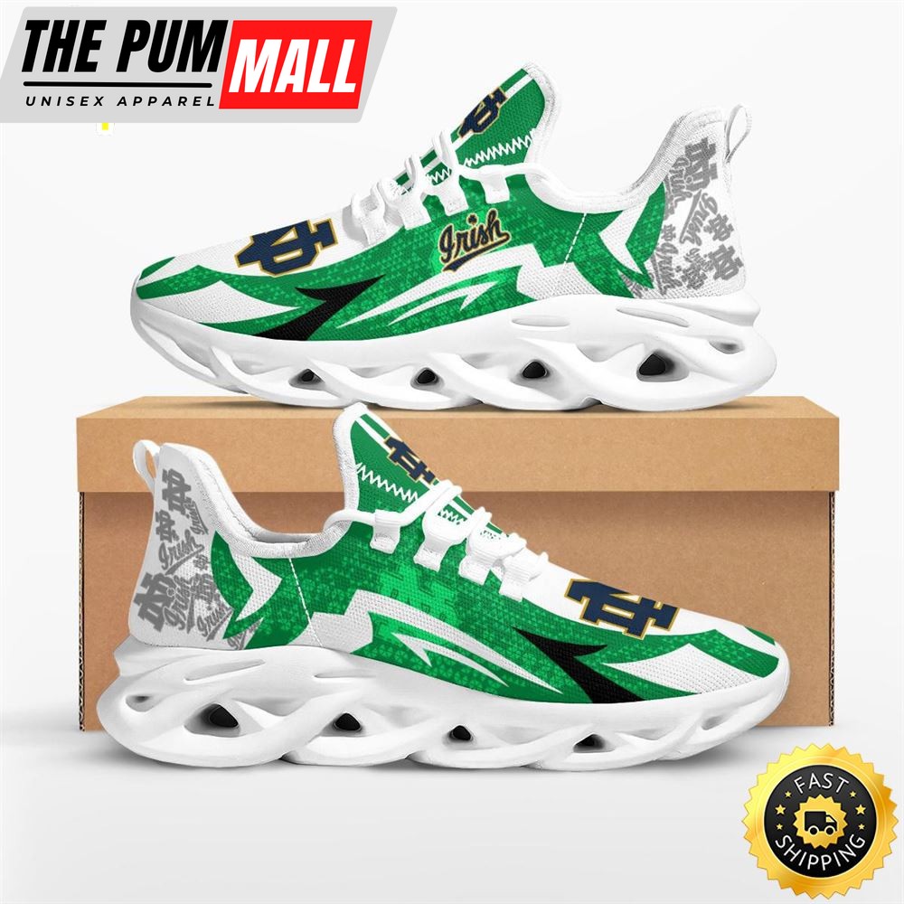 NCAA Notre Dame Fighting Irish Symbol Geometric Pattern Max Soul Shoes
