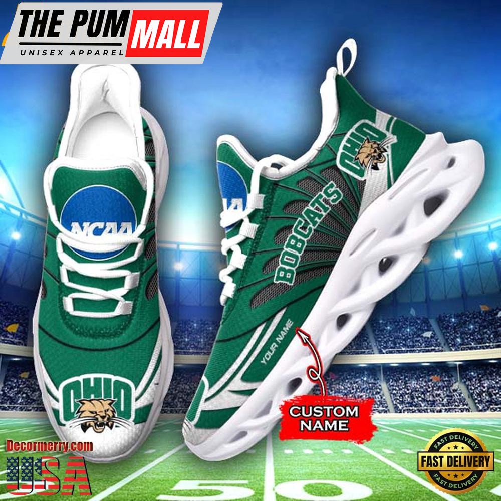 NCAA Ohio Bobcats Custom Name Design Max Soul Shoes Sneakers