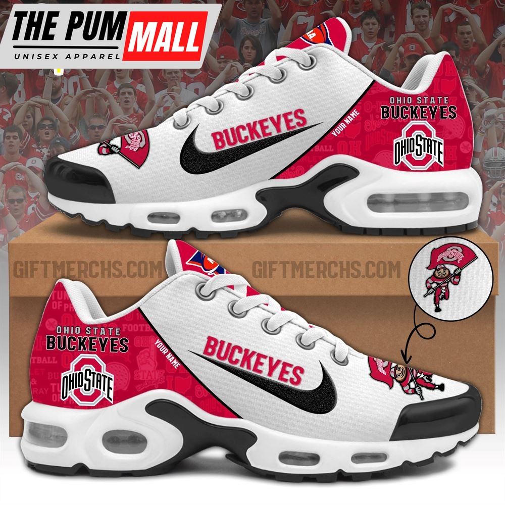 NCAA Ohio State Buckeyes Custom Name TN Shoes