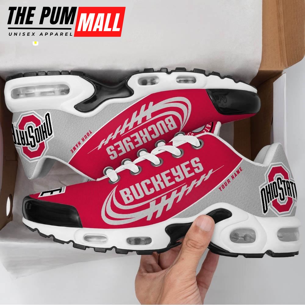 NCAA Ohio State Buckeyes Football Custom Sport Max Plus Shoes