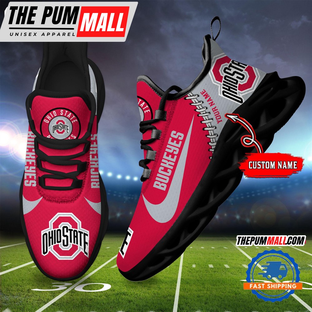 NCAA Ohio State Buckeyes New Season Design Max Soul Shoes Sport Sneaker