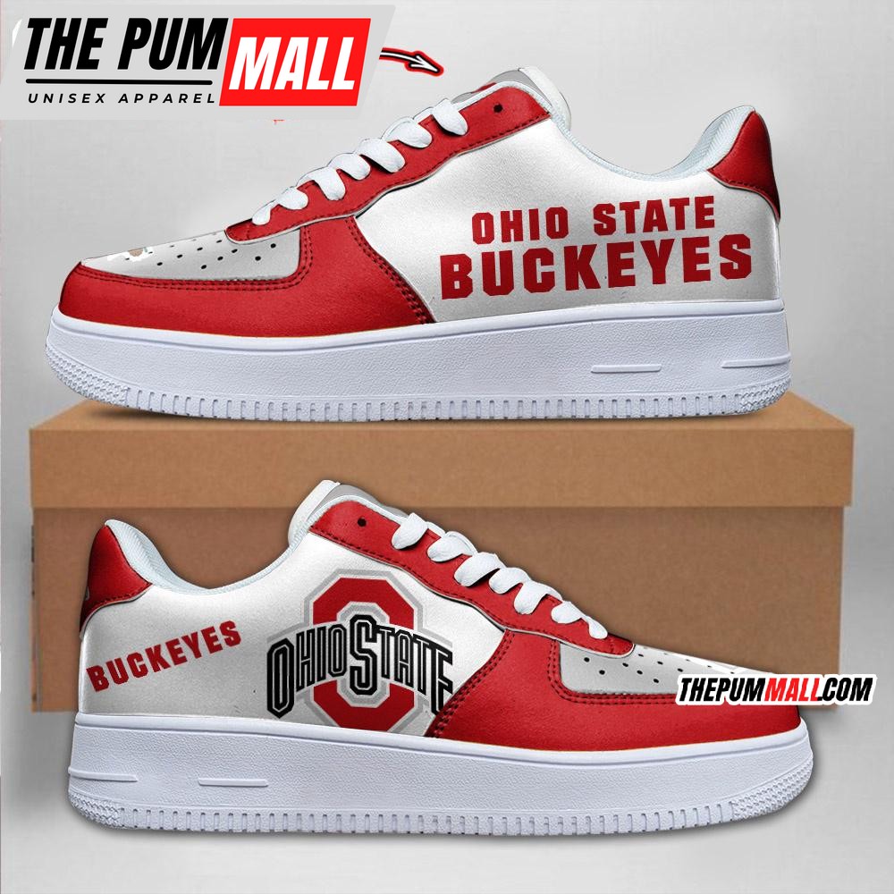 NCAA Ohio State Buckeyes Sporty Air Force 1 Shoes Sneaker