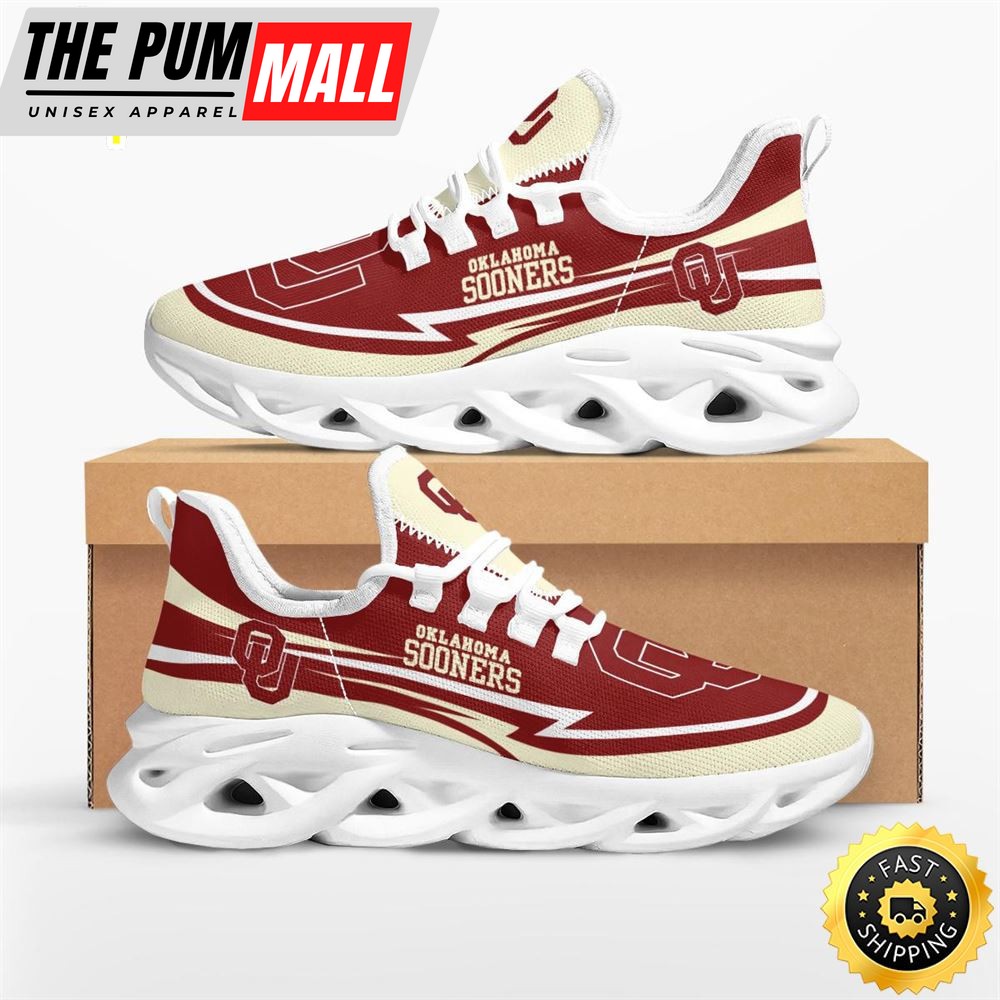 NCAA Oklahoma Sooners Are Coming Curves Max Soul Shoes