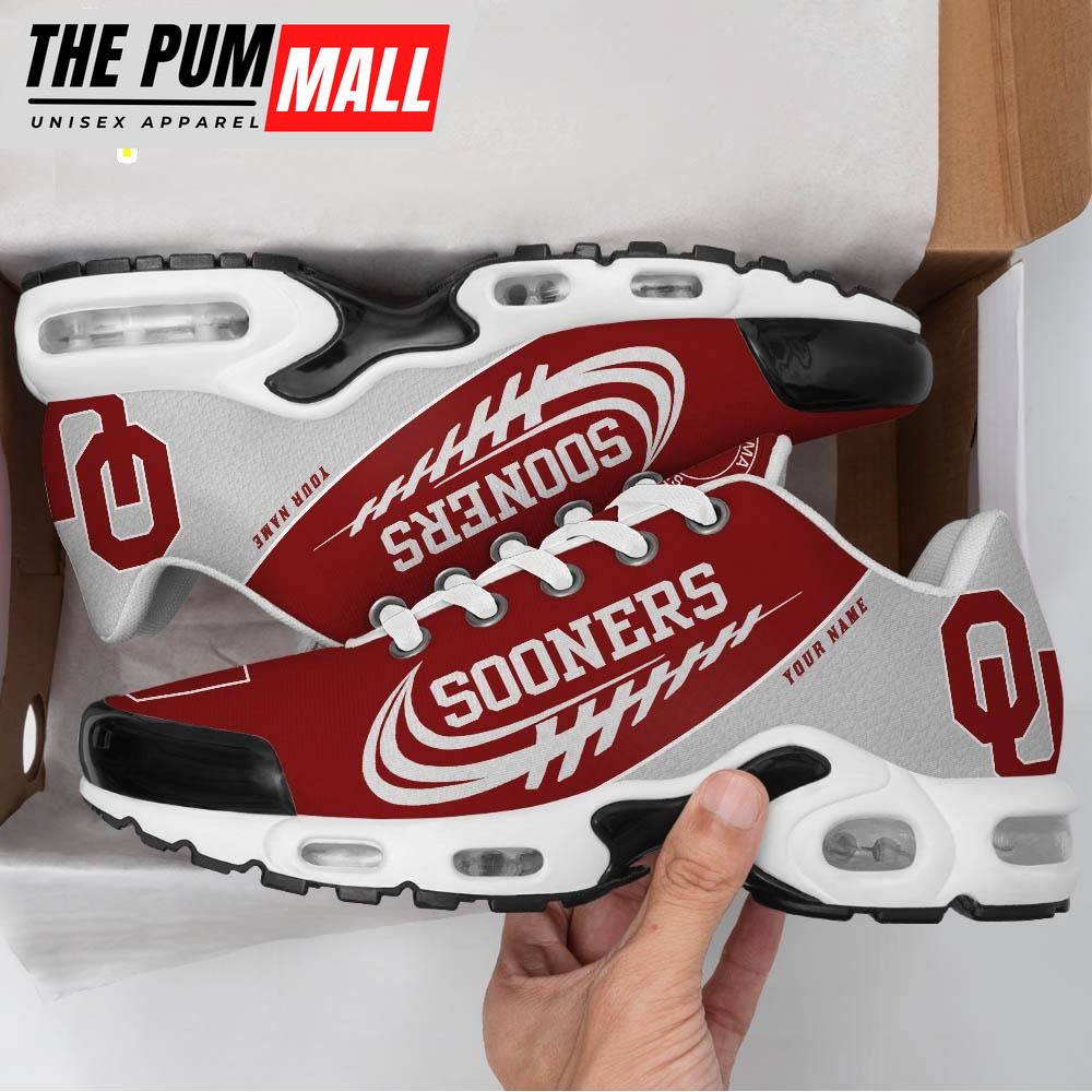 NCAA Oklahoma Sooners Football Custom Sport Max Plus Shoes