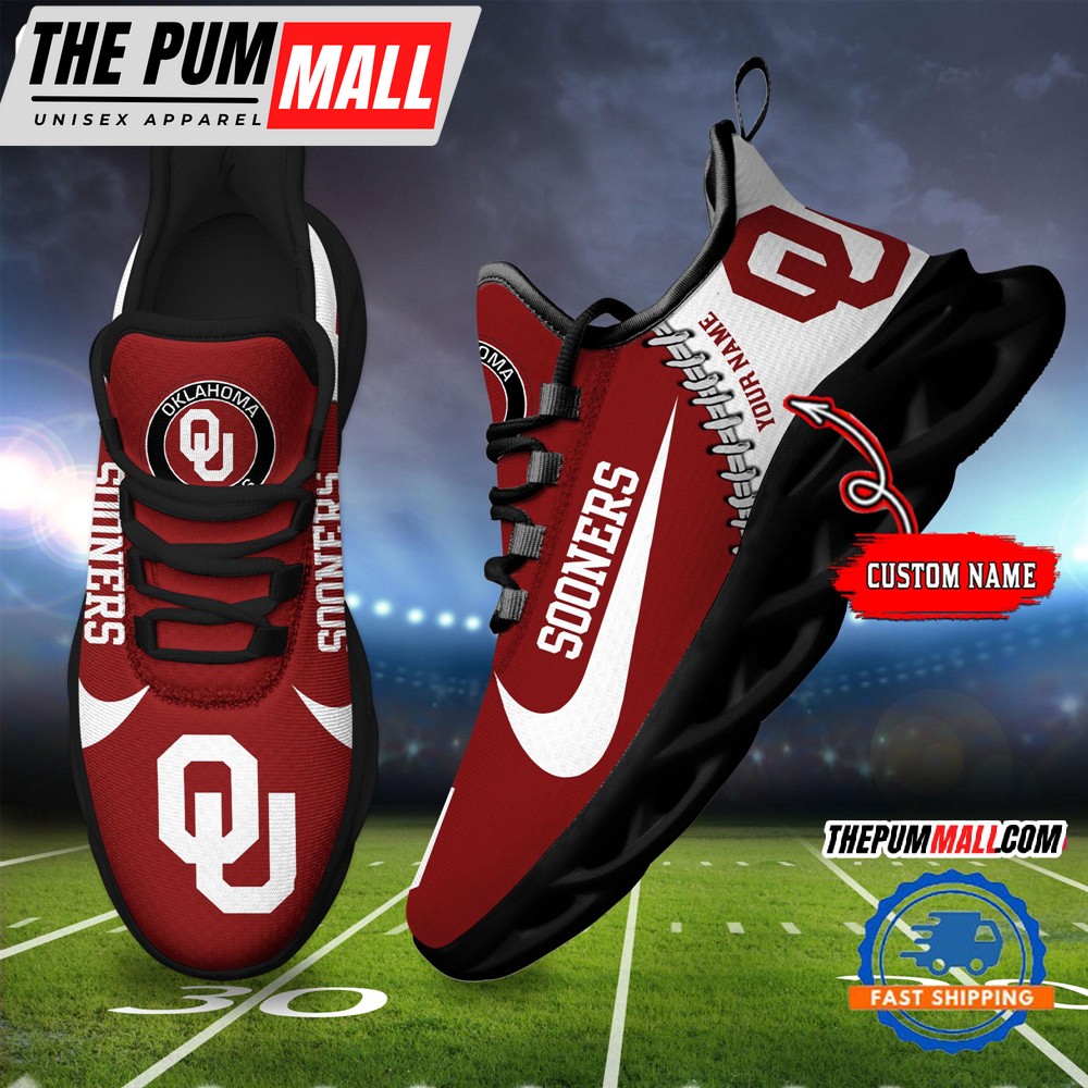 NCAA Oklahoma Sooners New Season Design Max Soul Shoes Sport Sneaker