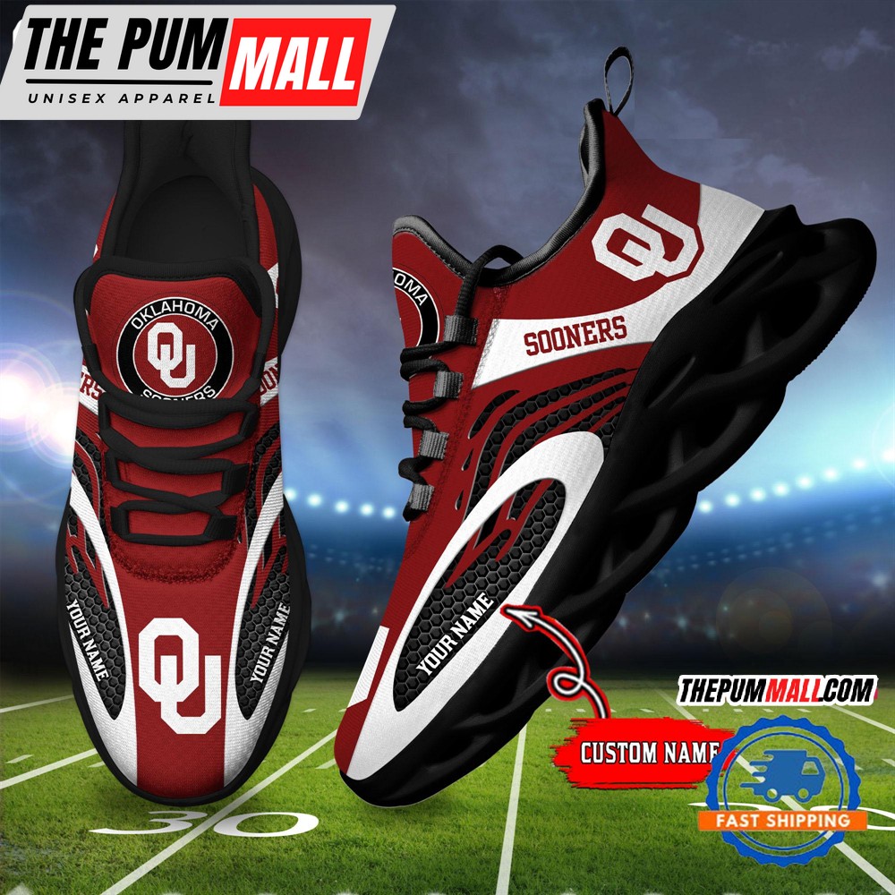 NCAA Oklahoma Sooners Sport Team New Design Max Soul Shoes Sneaker