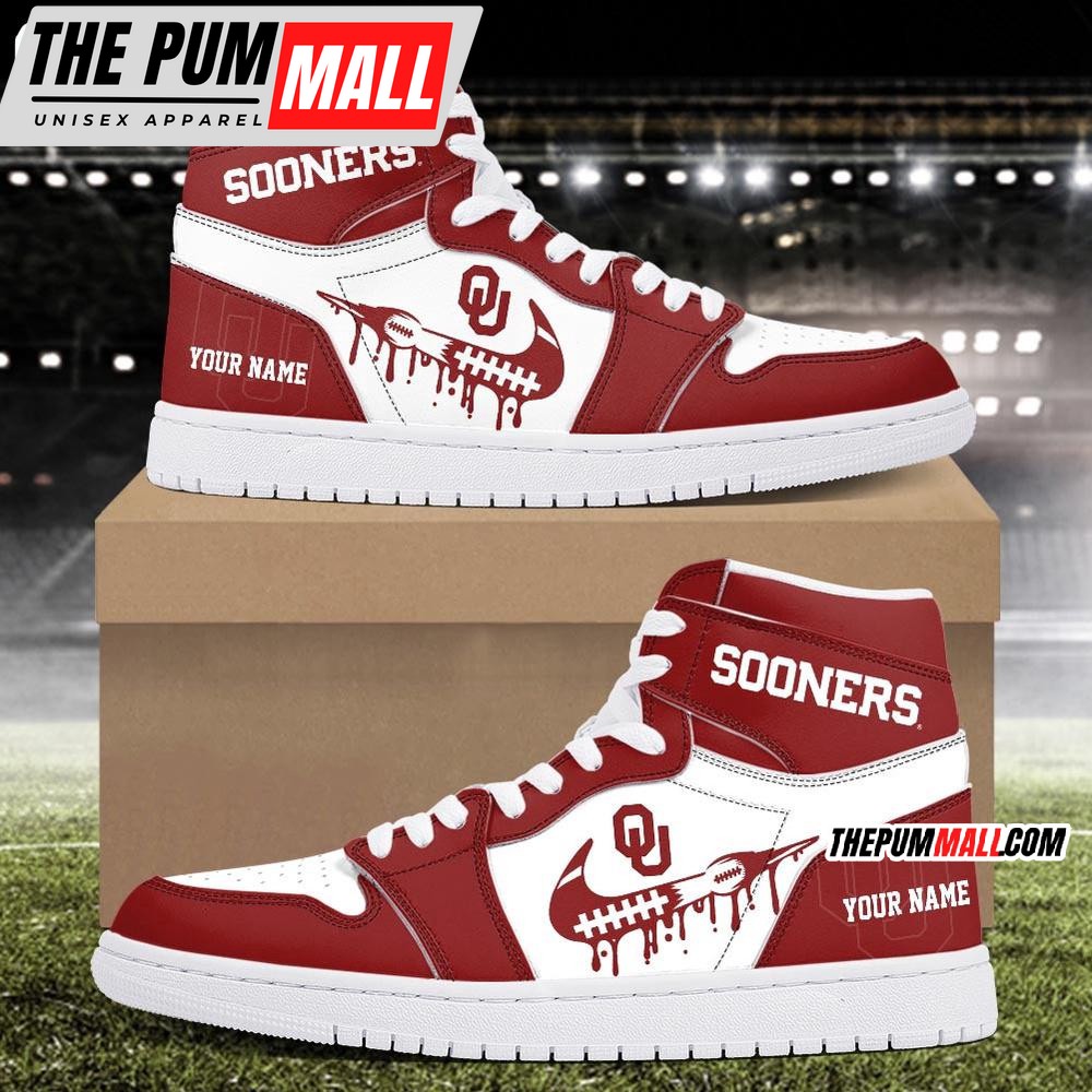 NCAA Oklahoma Sooners Sport Team Personalized Air Jd 1 Hightop Shoes