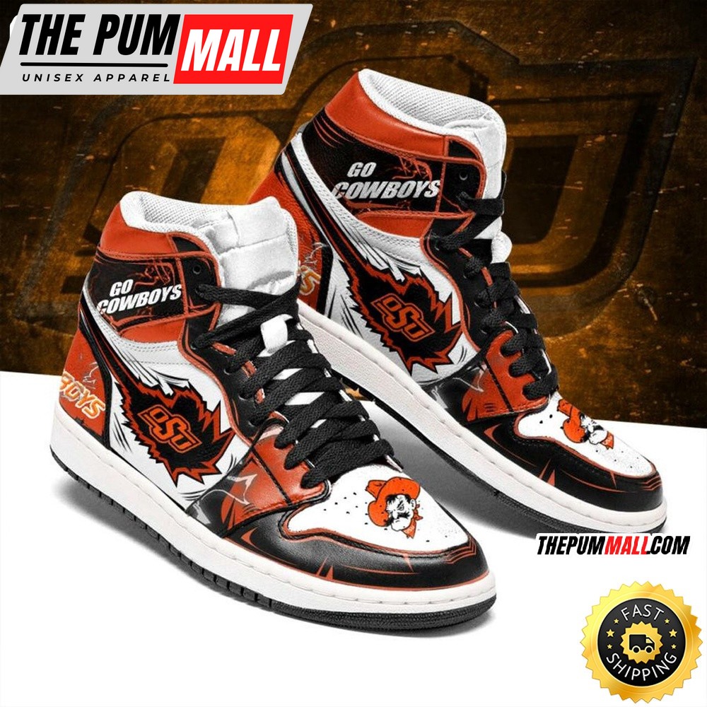 NCAA Oklahoma State Cowboys Air Jd 1 High Sneakers