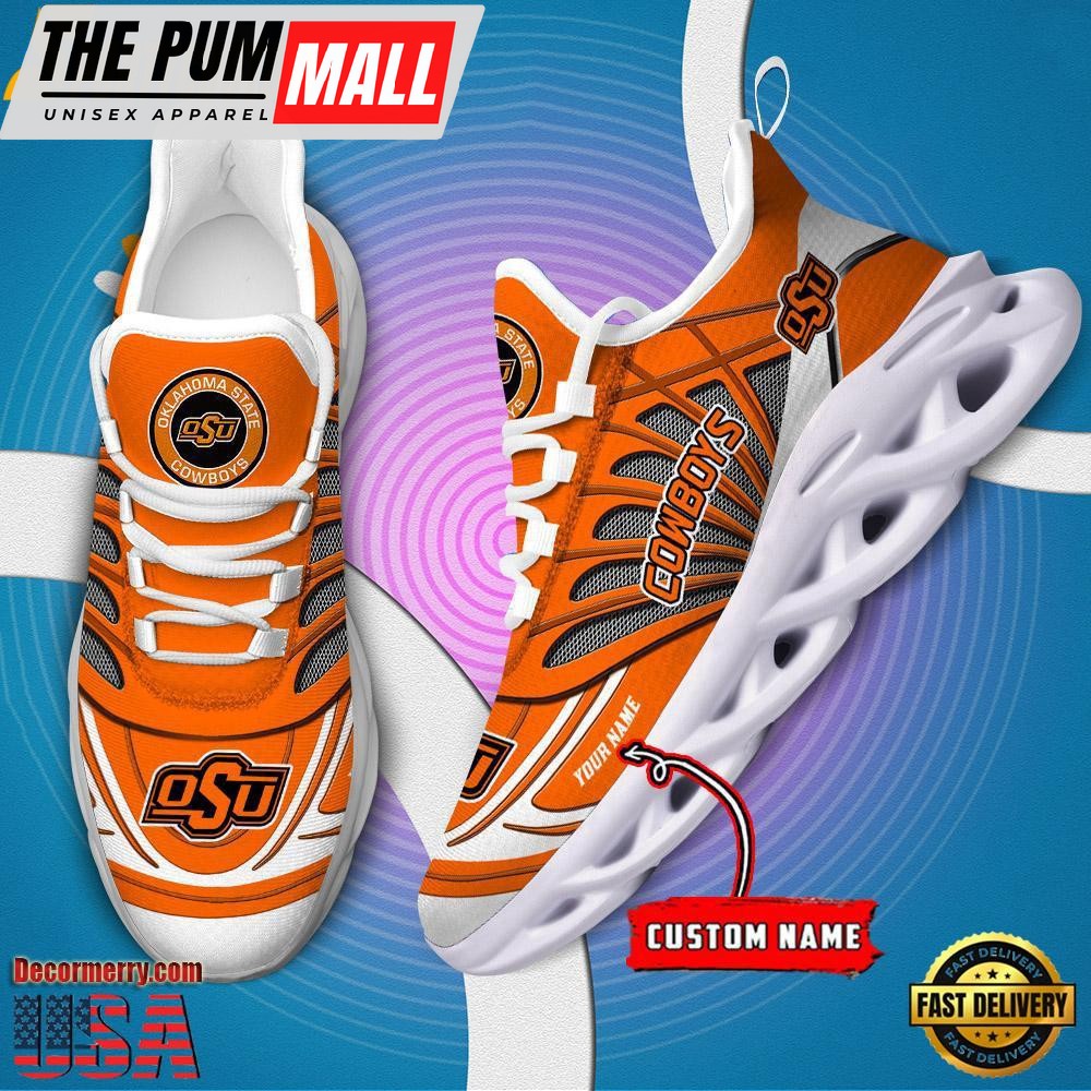 NCAA Oklahoma State Cowboys Custom Name Design Max Soul Shoes Sneaker