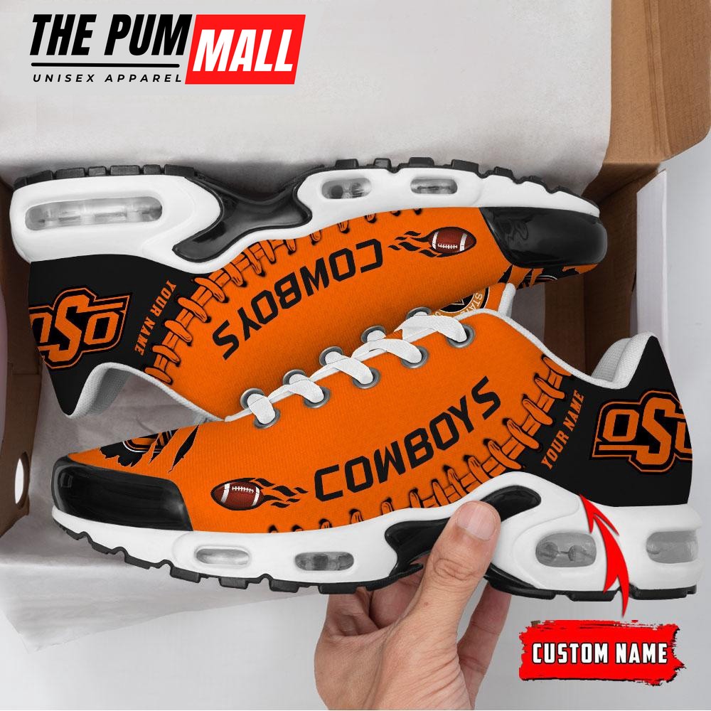 NCAA Oklahoma State Cowboys Football Custom Air Max Plus Shoes 2