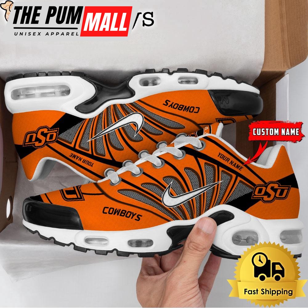 NCAA Oklahoma State Cowboys Sport Football Logo Custom Air Max Plus Shoes
