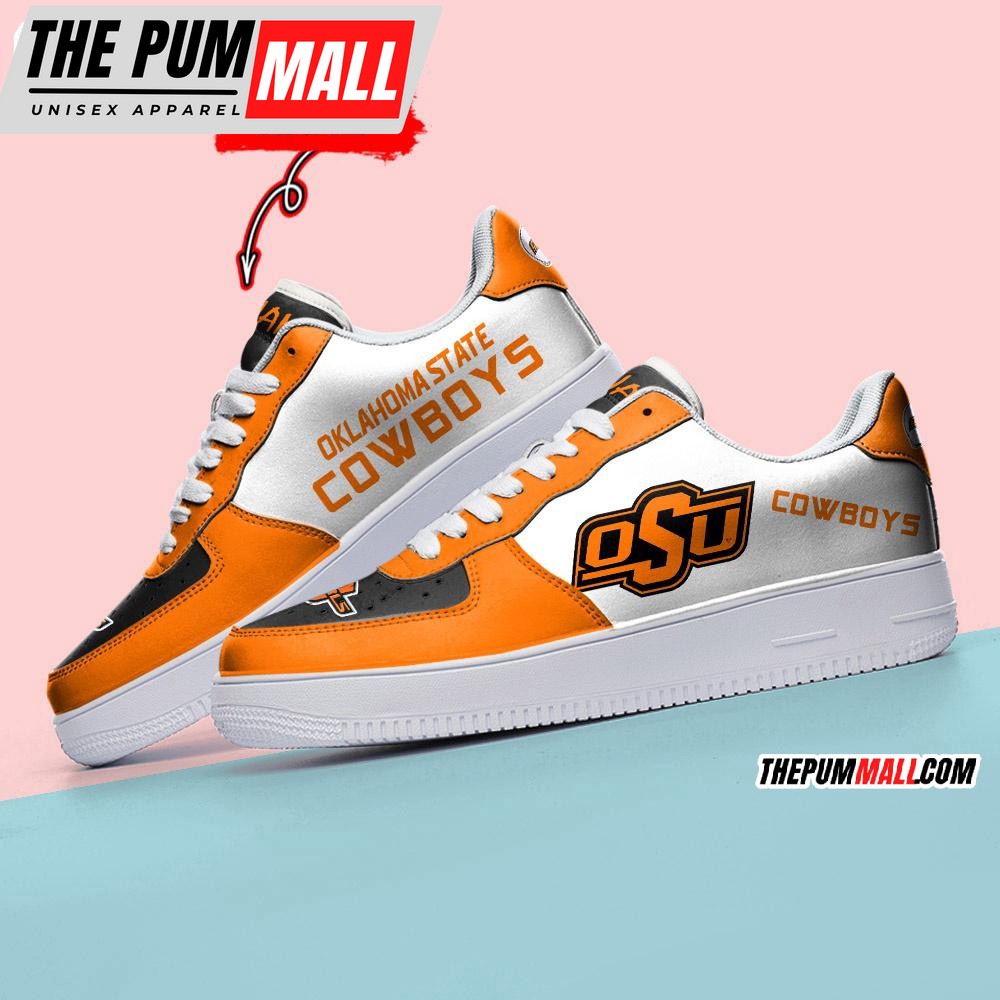 NCAA Oklahoma State Cowboys Sporty Air Force 1 Shoes Sneaker