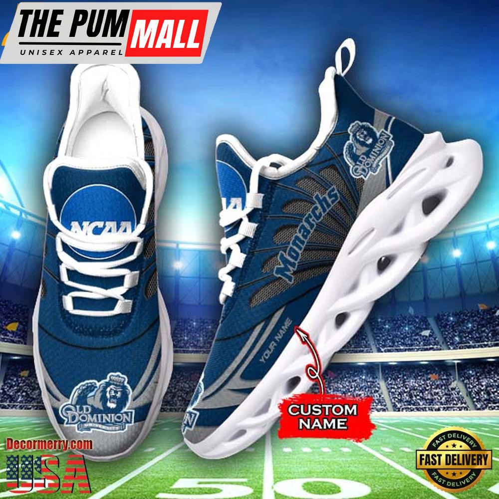 NCAA Old Dominion Monarchs Custom Name Design Max Soul Shoes Sneakers