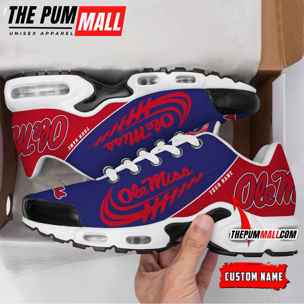 NCAA Ole Miss Rebels Sport Team Custom Air Max Plus Shoes