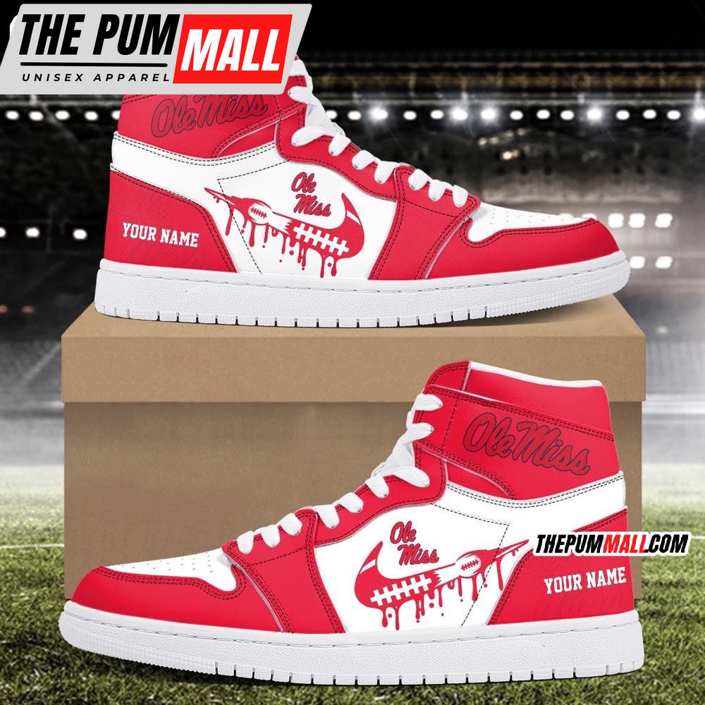 NCAA Ole Miss Rebels Sport Team Personalized Air Jd 1 Hightop Shoes
