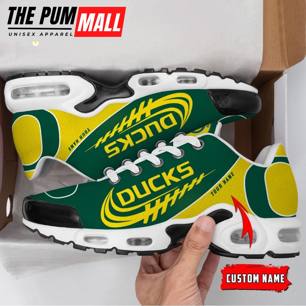 NCAA Oregon Ducks Football Custom Sport Max Plus Shoes