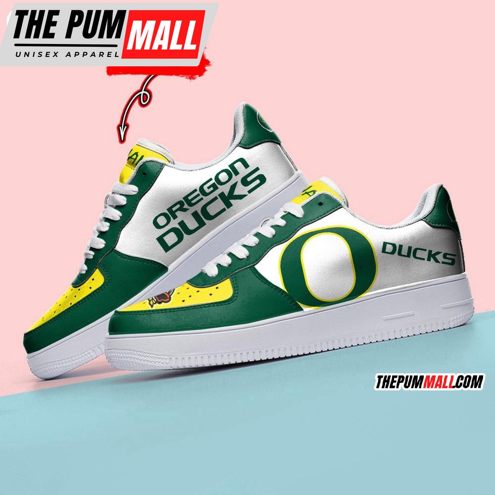 NCAA Oregon Ducks Sporty Air Force 1 Shoes Sneaker