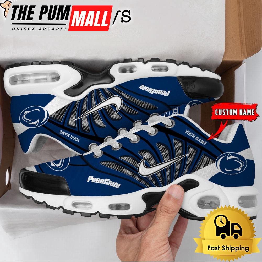 NCAA Penn State Nittany Lions Sport Football Logo Custom Air Max Plus Shoes