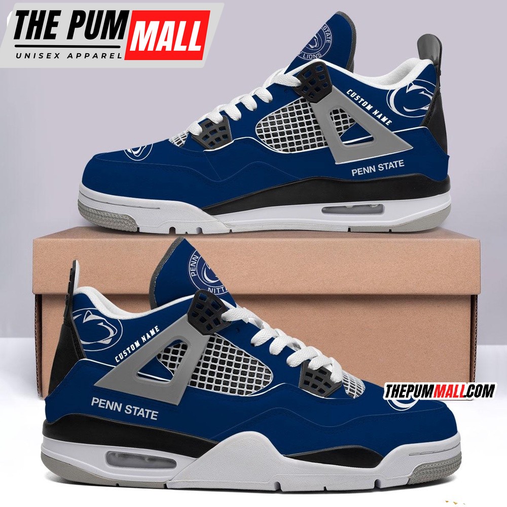 NCAA Penn State Nittany Lions Sport Team Air Jd 4 Shoes, Personalized AJ4 Sneaker