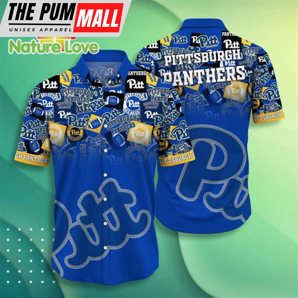 NCAA Pitt Panthers Hawaiian Shirt Unique Team Logo Gift For Fans
