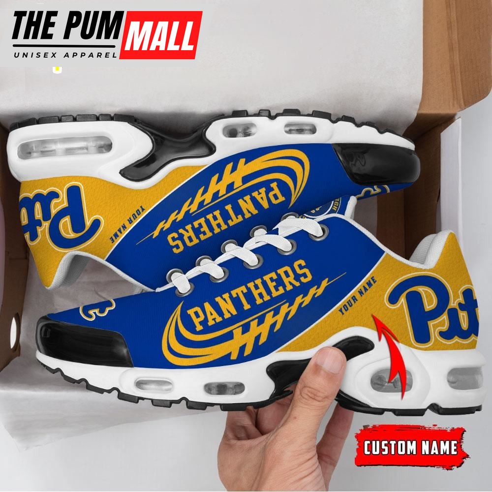 NCAA Pittsburgh Panthers Football Custom Sport Max Plus Shoes