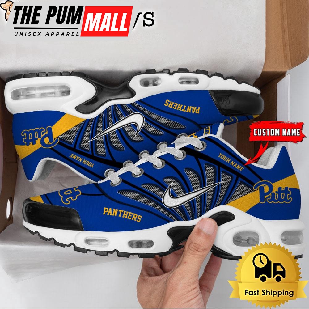 NCAA Pittsburgh Panthers Sport Football Logo Custom Air Max Plus Shoes