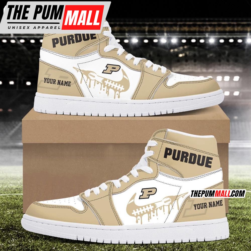 NCAA Purdue Boilermakers Sport Team Personalized Air Jd 1 Hightop Shoes