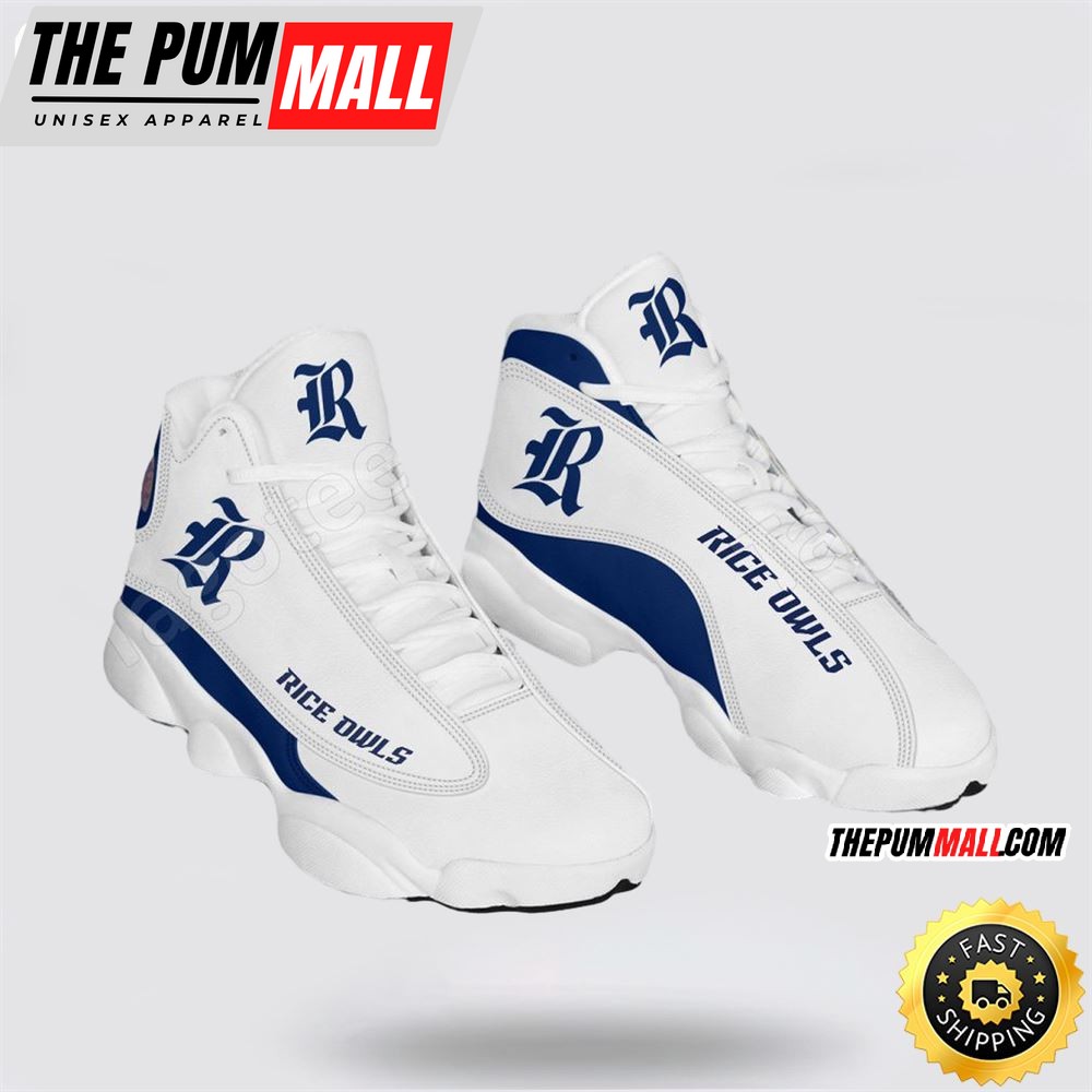 NCAA Rice Owls Air Jd 13 Printed Logo JD 13