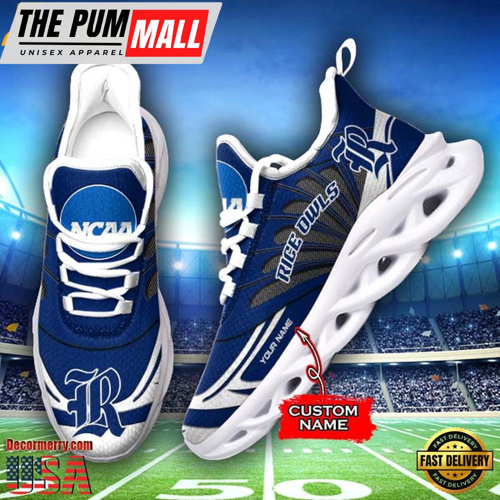 NCAA Rice Owls Custom Name Design Max Soul Shoes Sneakers