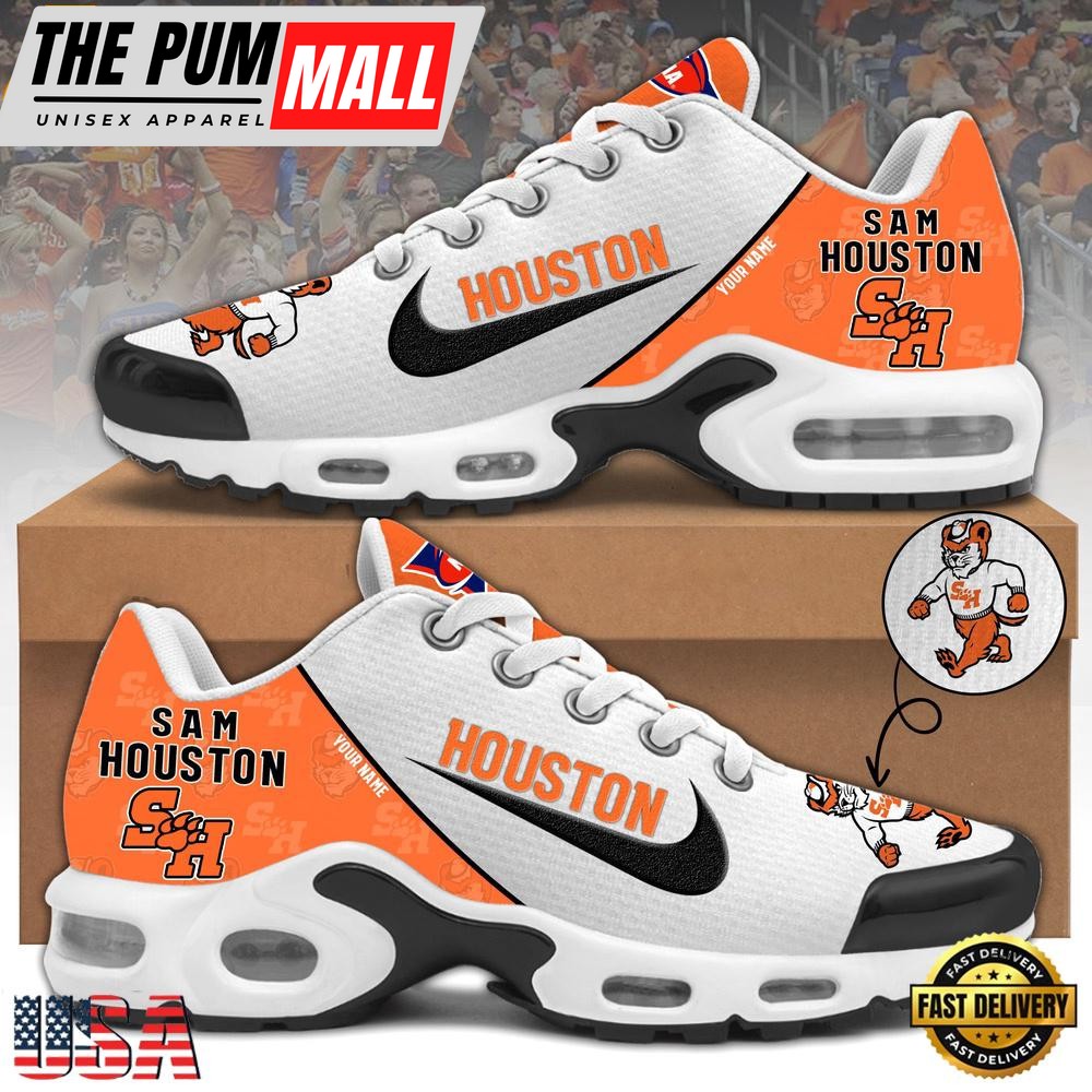 NCAA Sam Houston State Football Mascot Symbol Custom Name New Design Air Max Plus Shoes