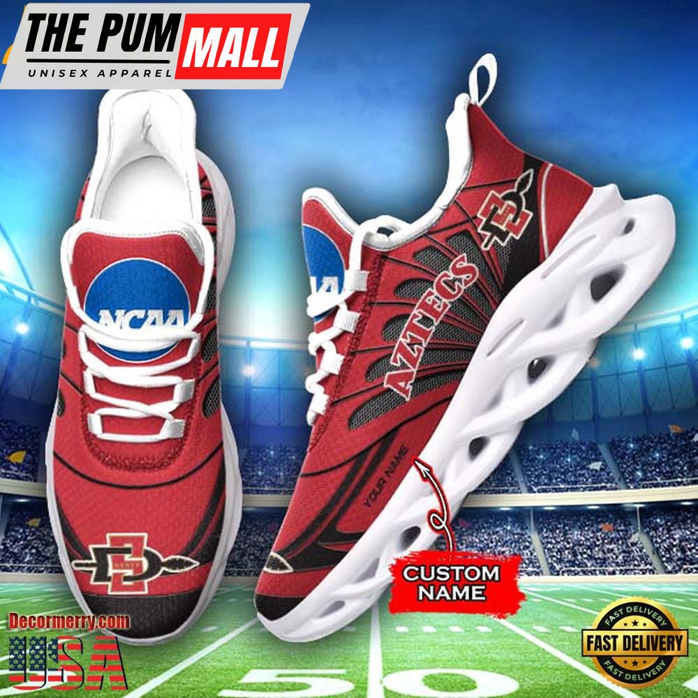 NCAA San Diego State Aztecs Custom Name Design Max Soul Shoes Sneakers