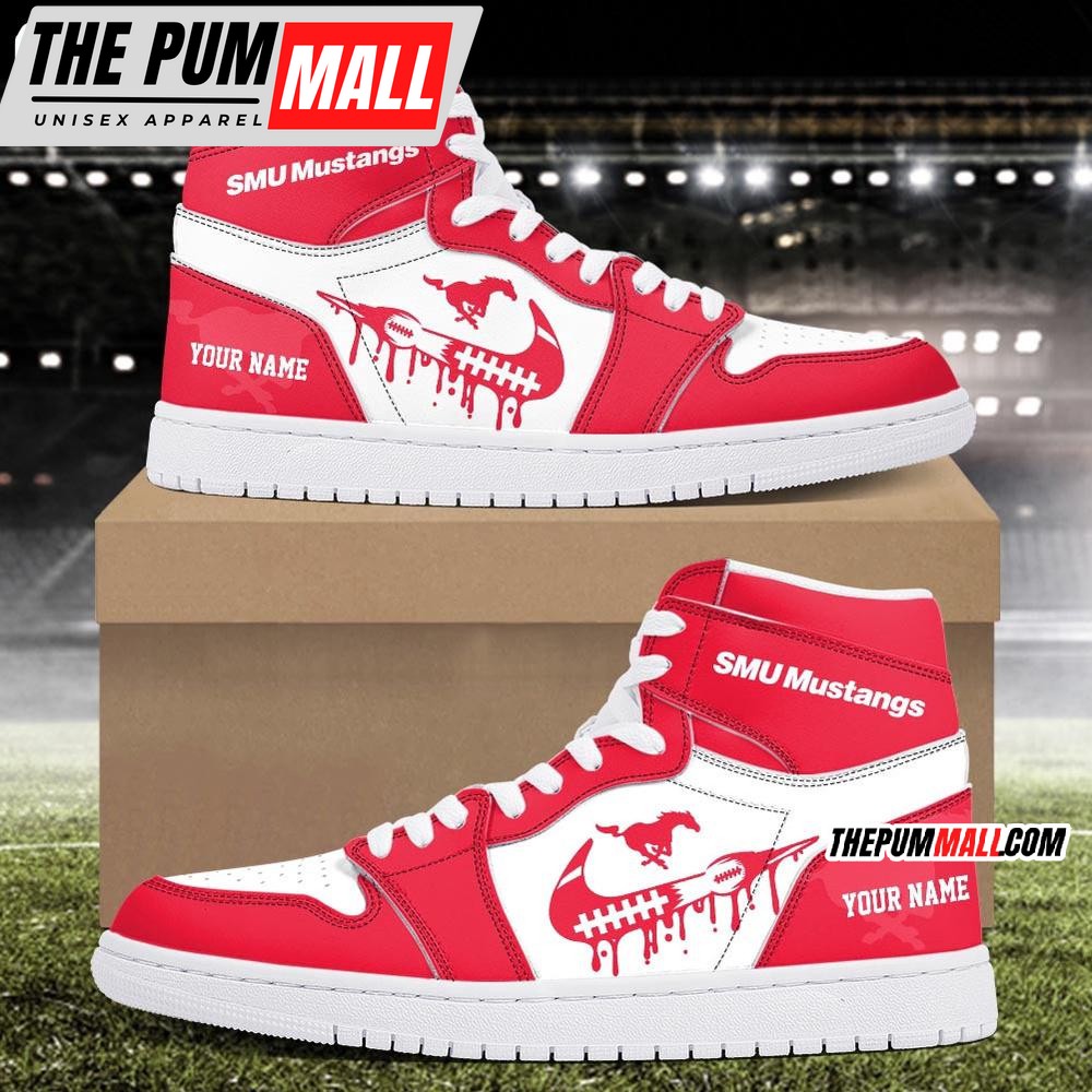 NCAA SMU Mustangs Sport Team Personalized Air Jd 1 Hightop Shoes