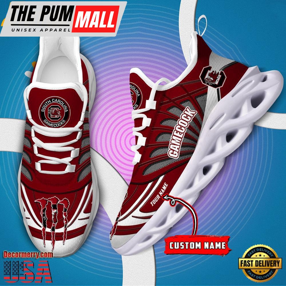 NCAA South Carolina Gamecocks Custom Name Design Max Soul Shoes Sneaker