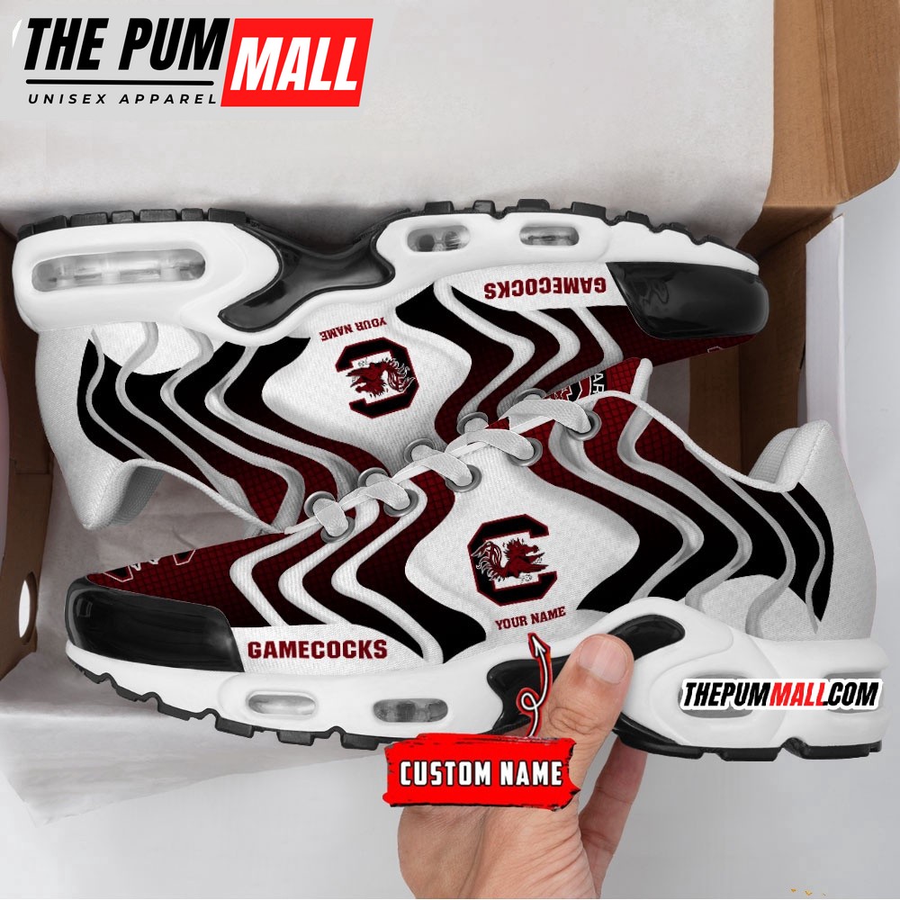 NCAA South Carolina Gamecocks Logo Football Team Design Air Max Plus Shoes