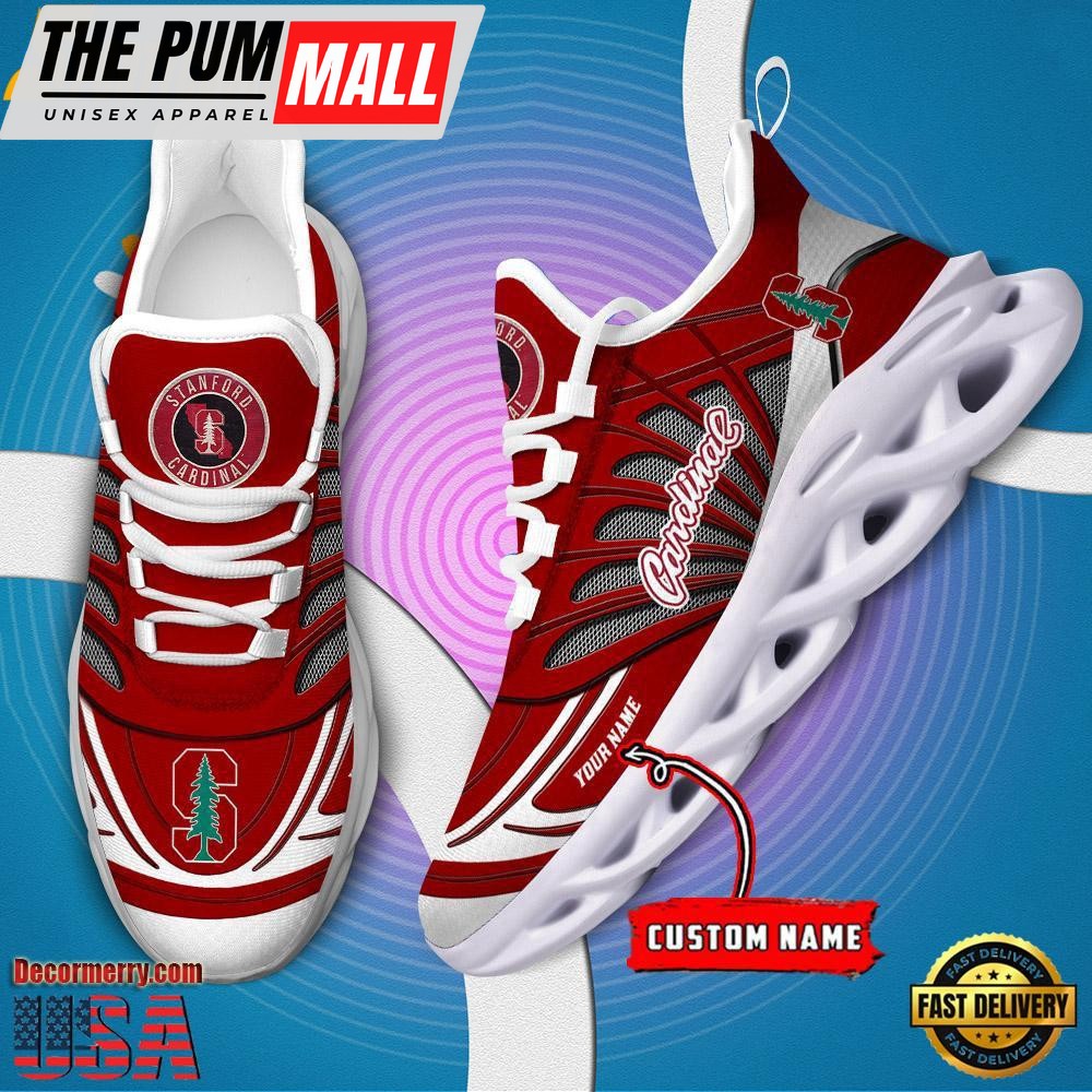 NCAA Stanford Cardinal Custom Name Design Max Soul Shoes Sneaker