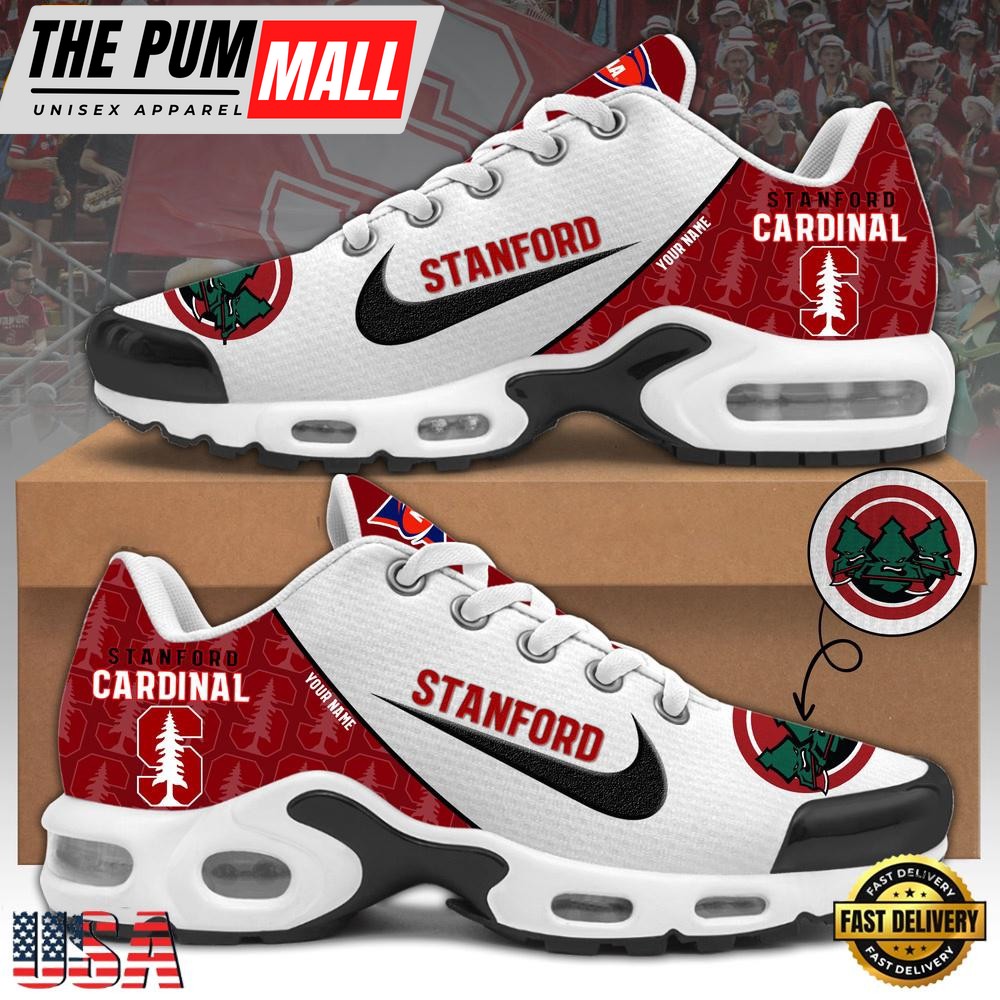 NCAA Stanford Cardinal Football Mascot Symbol Custom Name New Design Air Max Plus Shoes