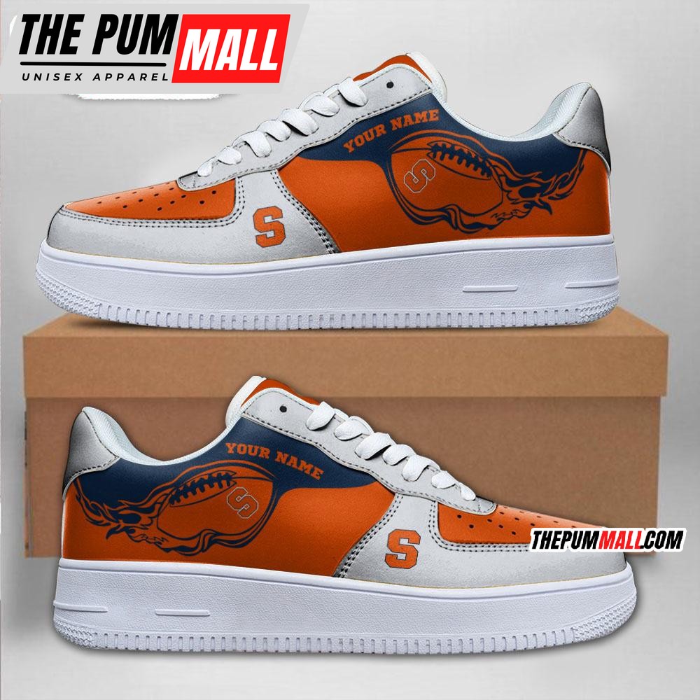 NCAA Syracuse Orange Sporty Air Force 1 Shoes Sneaker