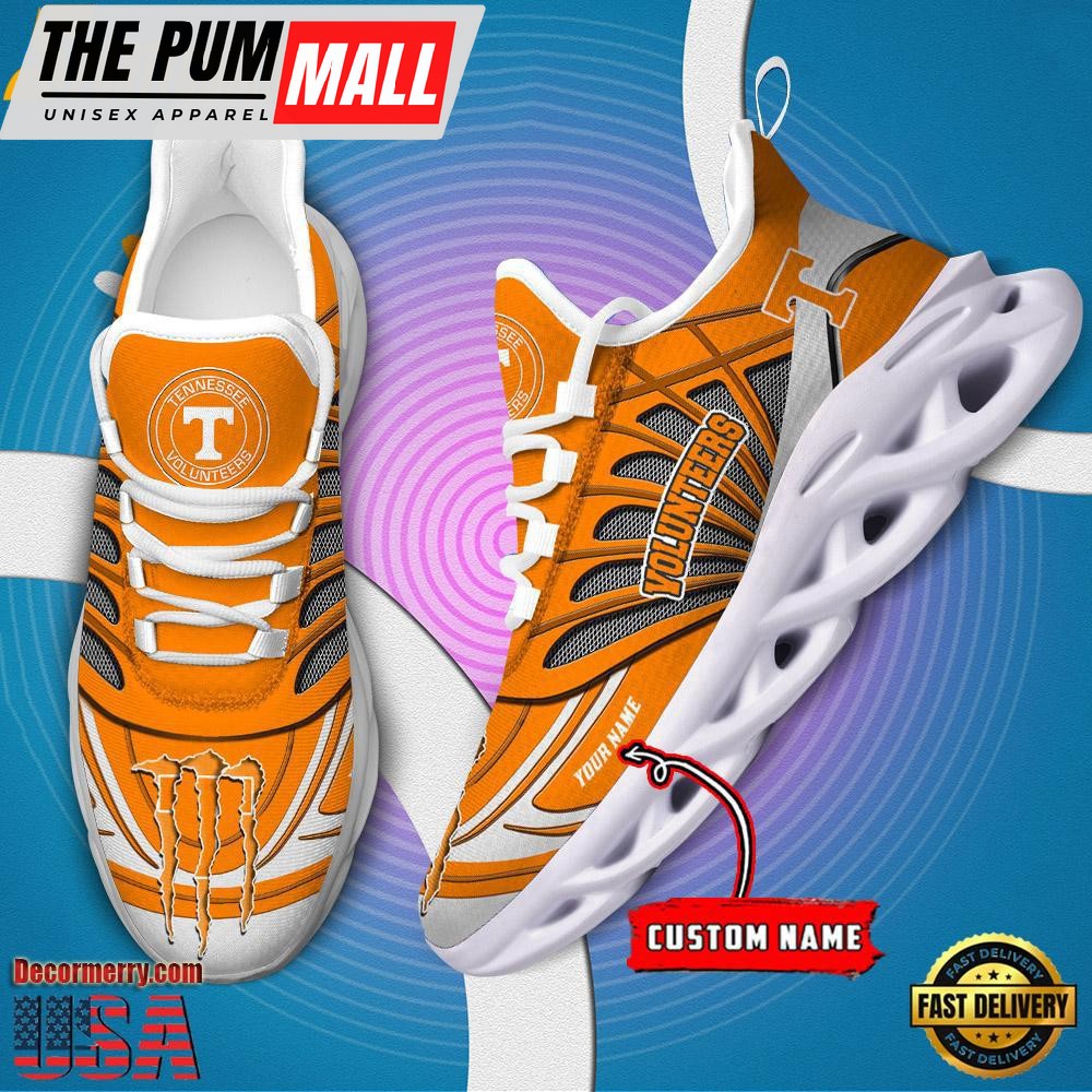 NCAA Tennessee Volunteers Custom Name Design Max Soul Shoes Sneaker