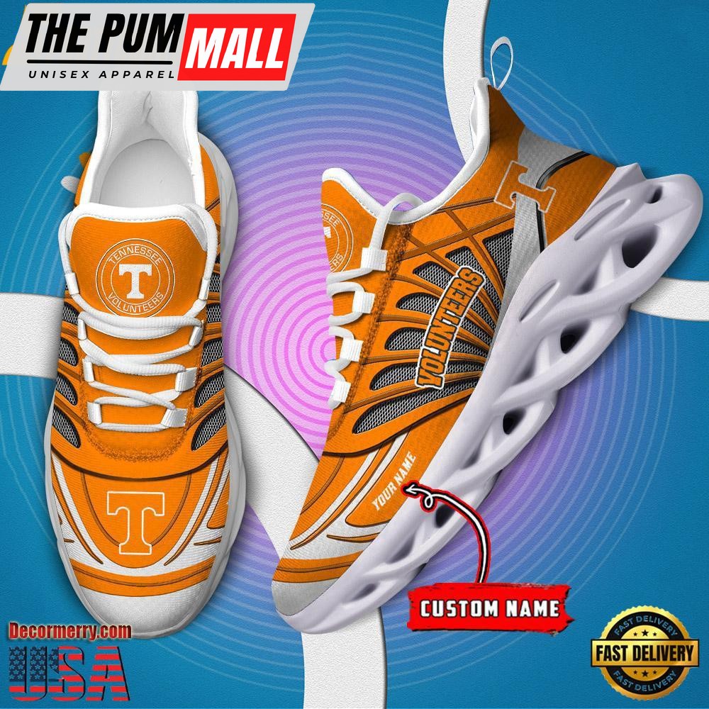 NCAA Tennessee Volunteers Custom Name Design Max Soul Shoes Sneaker