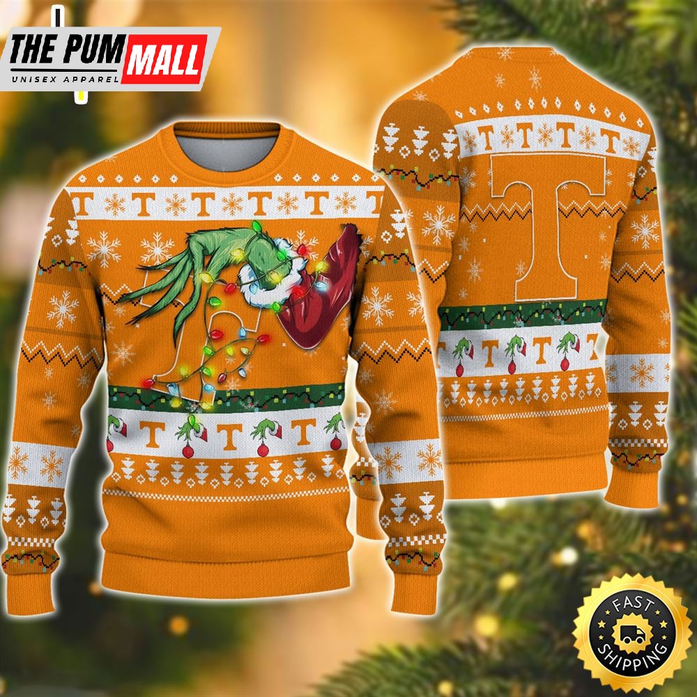 NCAA Tennessee Volunteers Grinch Christmas Ugly Sweater