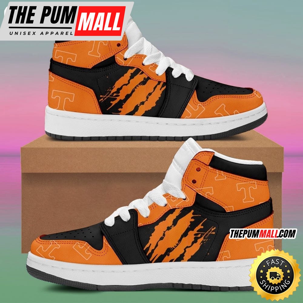 NCAA Tennessee Volunteers Orange Black Air Jd 1 High Sneakers