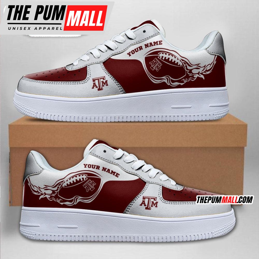 NCAA Texas A&M Aggies Sporty Air Force 1 Shoes Sneaker