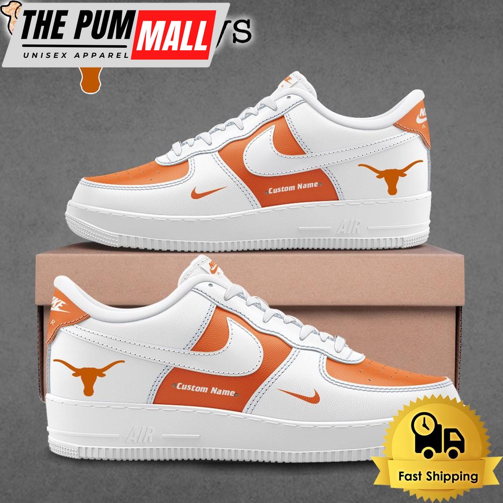 NCAA Texas Longhorns Football Logo Team Limited Edition Custom Air Force 1 Shoes