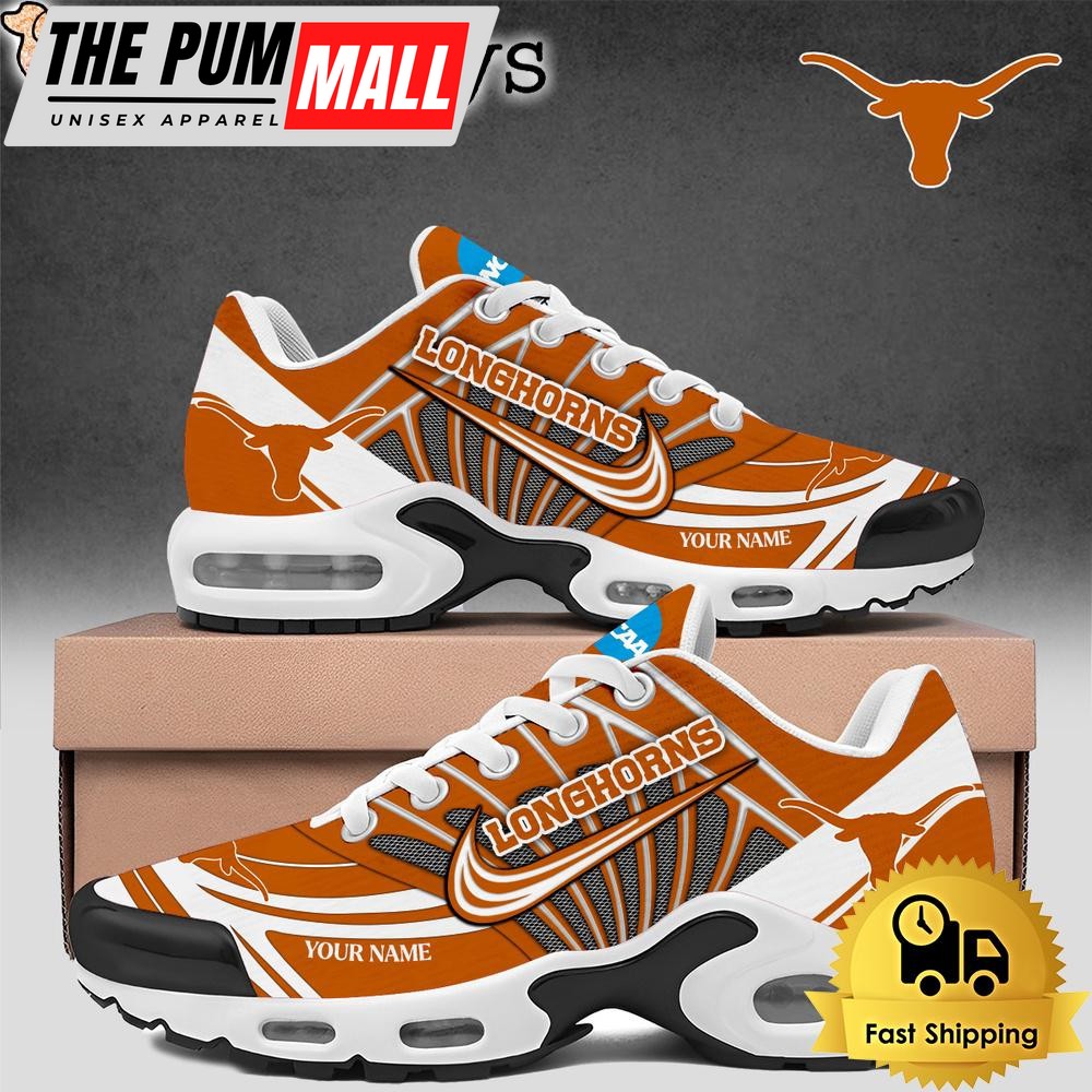 NCAA Texas Longhorns Football Logo Team Limited Edition Custom Air Max Plus Shoes