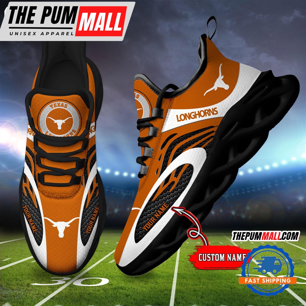NCAA Texas Longhorns Sport Team New Design Max Soul Shoes Sneaker